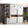 White 2 Open Sliding Door Modular Wardrobe Furniture